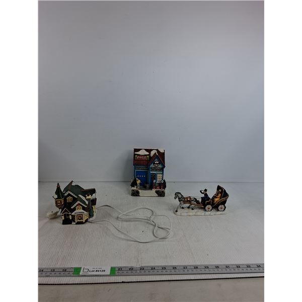 Christmas Villages & Decor ( as is)