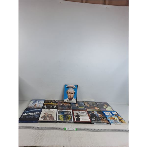(13) DVDS- Ice Age,  Downtown Abbey,  The Queen, Airport, Misc