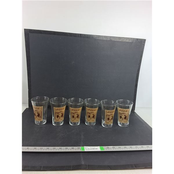 (6) Coca Cola Drinking Glasses