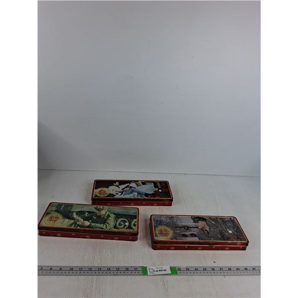 (3) Tin Containers