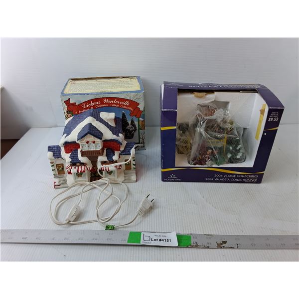2004 Village Collectibles Playground & Lightup Dickens Winterville- Powers On, Up to 6" Tall