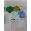 Image 2 : Plastic Storage Containers & Lids- Tupperware, Glad, Margarine, Misc. As Is