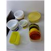 Image 3 : Plastic Storage Containers & Lids- Tupperware, Glad, Margarine, Misc. As Is