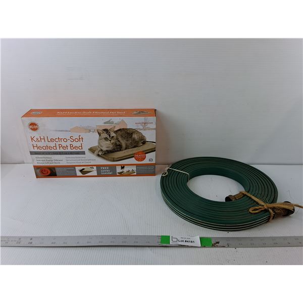 Heated Pet Bed- Consigner States Working & Sprinkler Hose