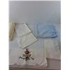 Image 2 : (2) Cotton Sheet Sets- Approx. Queen, Polyester Pillowcases, Towel, Misc.