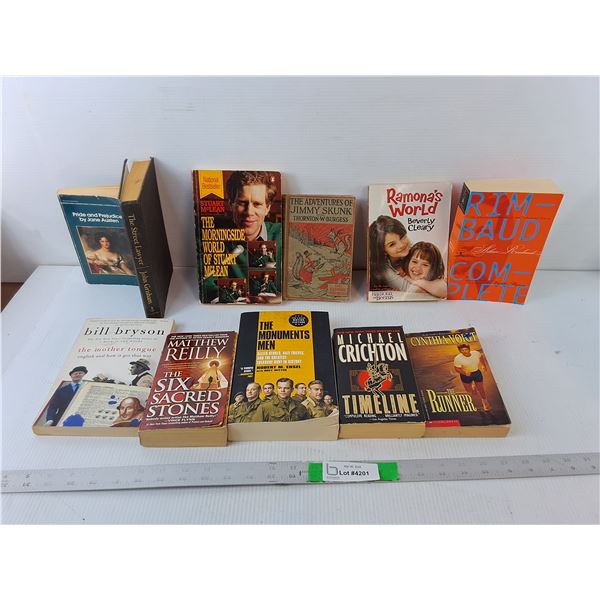(11) Books- Stuart McLean, Pride and Prejudice, The Monuments Men, Misc.