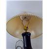 Image 3 : Ceramic Lamp with Pleated Shade 26.5"- Powers On, Cannot Ship
