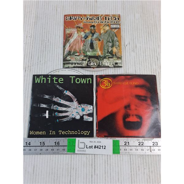 (3) CD's-Third Eye Blind,White Town and Sway King&Tech