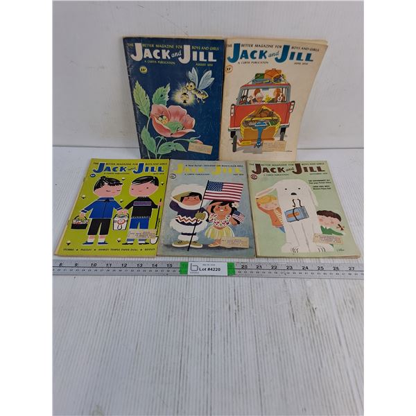 (5) Vintage Editions of Jack and Jill Magazine from 1959