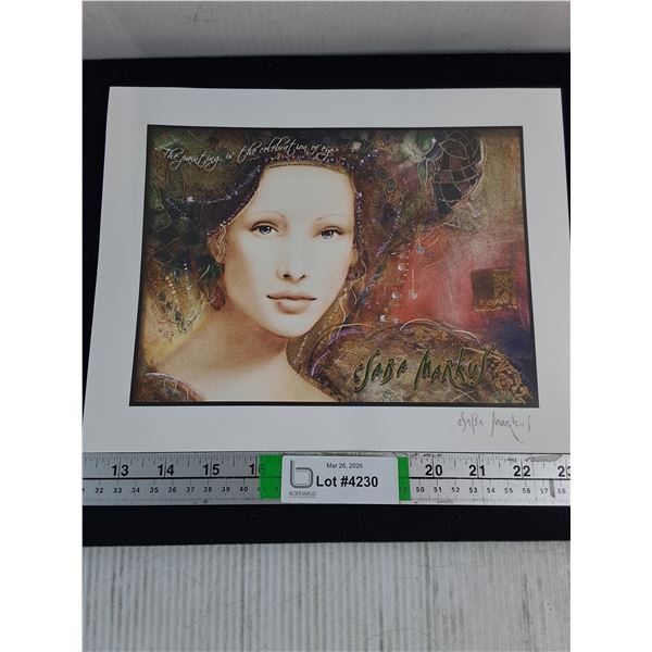 (1) Seriolithograph:"Emerald Rhapsody" by Csaba Markus-with Certificate of Authenticity