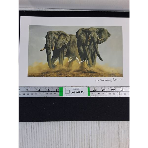 (1) Seriolithograph:"The Last Frontier" by Andrew Bone-with Certificate of Authenticity