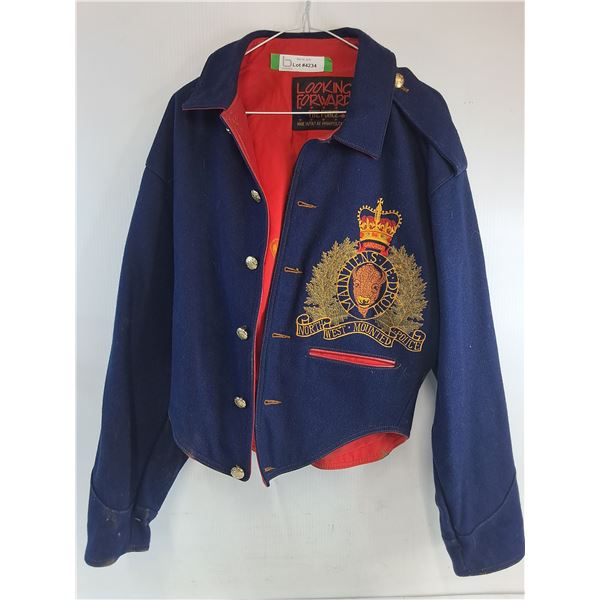 * "Looking Forward" Varsity Style Jacket w/NWMP Embroidered Crest - Approx Medium Size