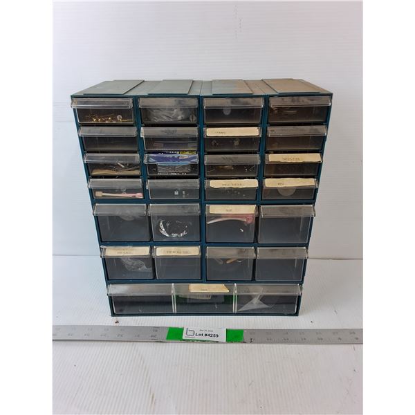 Plastic Storage Organizer with Drawers 12.25" x 6" x 14" - PICK UP ONLY