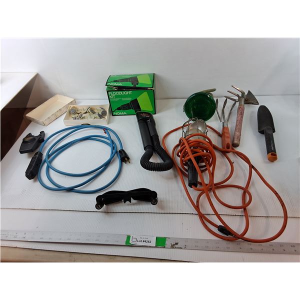 Floodlight & Trouble Light- Power On, Battery Tester, Misc.