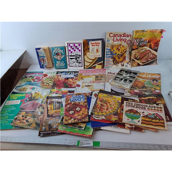 Cookbooks/Magazines- Chocolate, Canadian Living, Woman's Day, Misc.