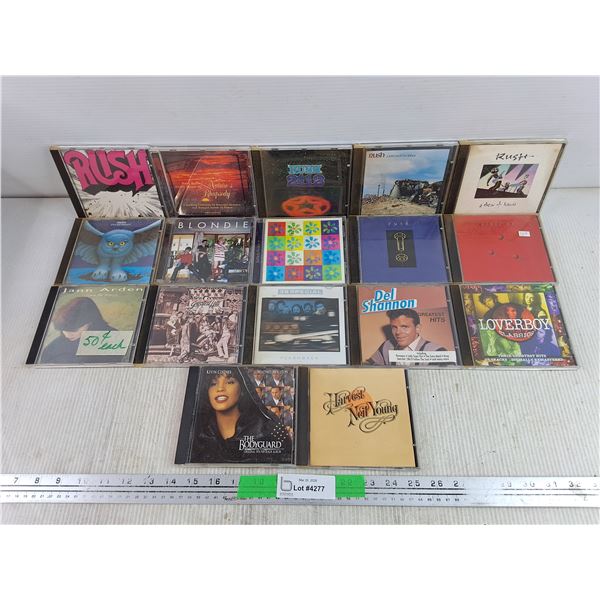 Assorted CDs - Del Shannon, Harvest Neil Young, Rush, Misc