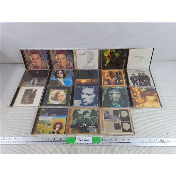 Assorted CDs - Van Morrison, Elvis Presley, James Taylor, Misc