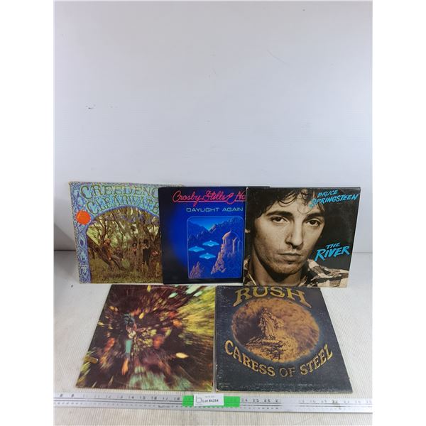 Vinyl Records - Rush, Bruce Springsteen, Creedence Clearwater