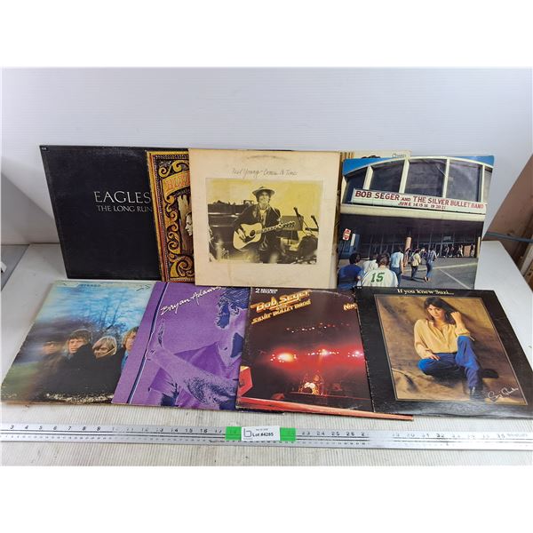 Vinyl Records - Eagles The Long Run, Bob Seger, Neil Young