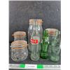 Image 1 : Glass Kitchen Canisters, Glass Coca Cola and Sprite Bottles