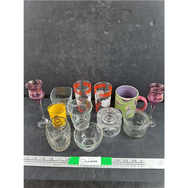 Glasses, Goblets, Crystal Candle Stick Holder, Ceramic Mug