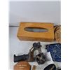 Image 3 : Ceramic Ash Trays, Wallets, Vintage Stapler, CPR Microshield, Tape Gun, Misc