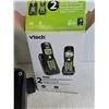 Image 4 : (2) Vtech 2 Handset Cordless Phone System - As Is
