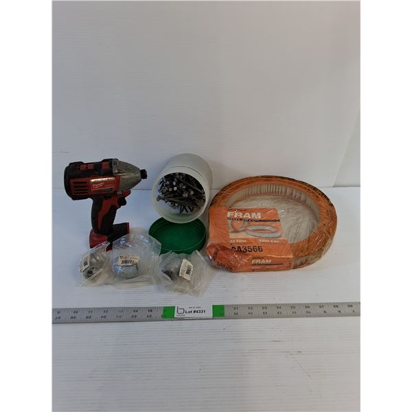 Assorted  - Milwaukee Impact Drill (No Battery) As Is