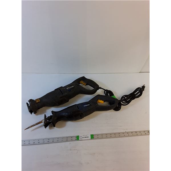 (2) Reciprocating Saws (Mastercraft) Powers On  - As Is