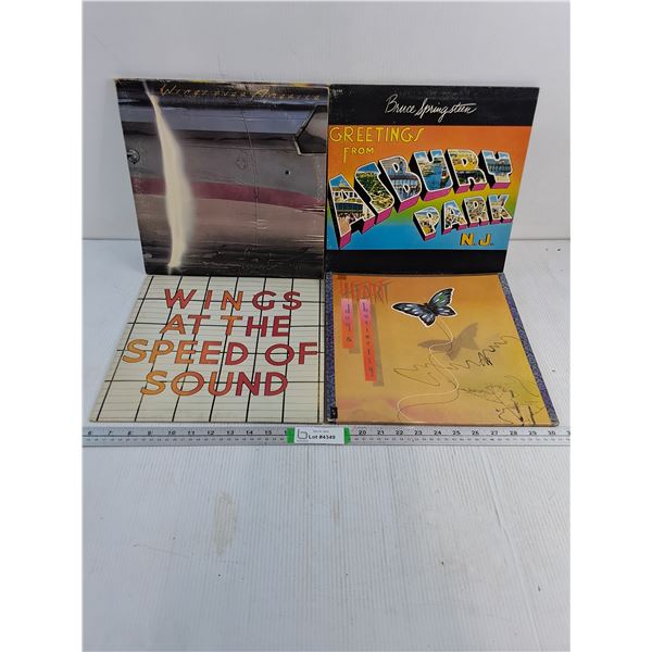 (4) Records-Wings(2),Bruce Springsteen and Heart