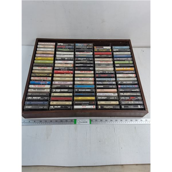Collection of (93) Cassettes Featuring Mostly Classic Rock - PICK UP ONLY