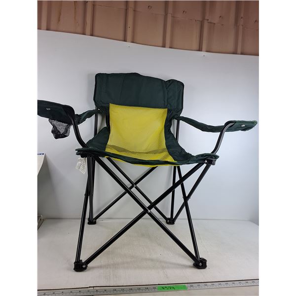 *Green Lawn Chair With Mesh Seat  (cannot ship)