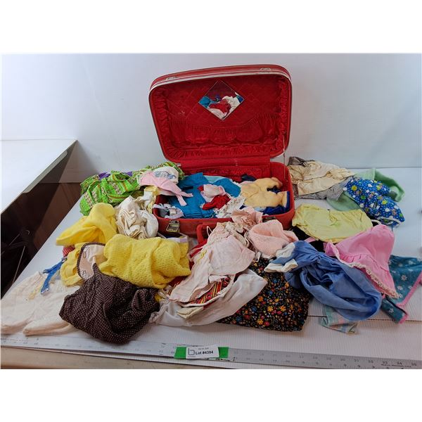 Suitcase 16" x 11.5" x 5.5" with Doll Clothes