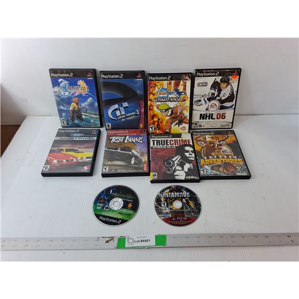 (10) Play Station 2 & PS3 Games- NHL 06, Test Drive, Final Fantasy X, Misc.