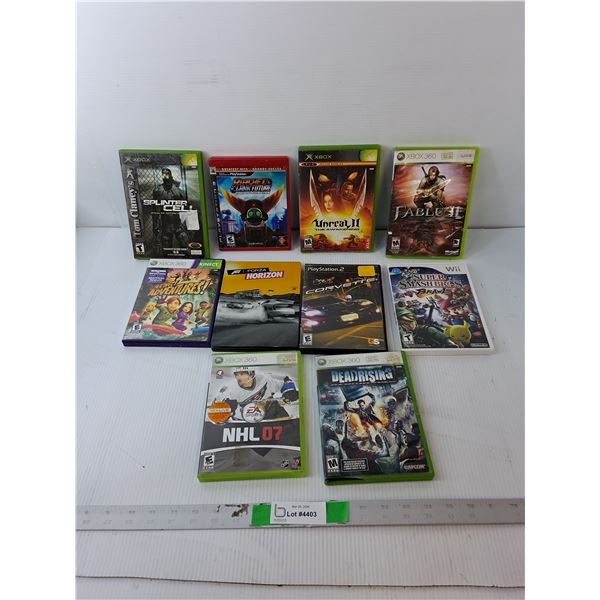 Xbox/360, Wii, Playstation/2 Games- Fable II, Super Smashbros. Brawl, Deadrising, Misc.