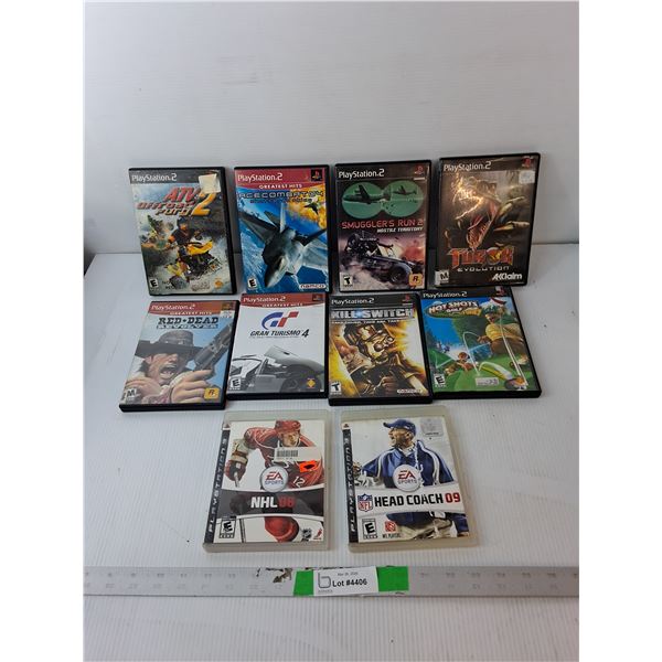 Play Station 2 & 3 Games- Turok: Evolution, Red Dead Revolver, Kill Switch, Misc.