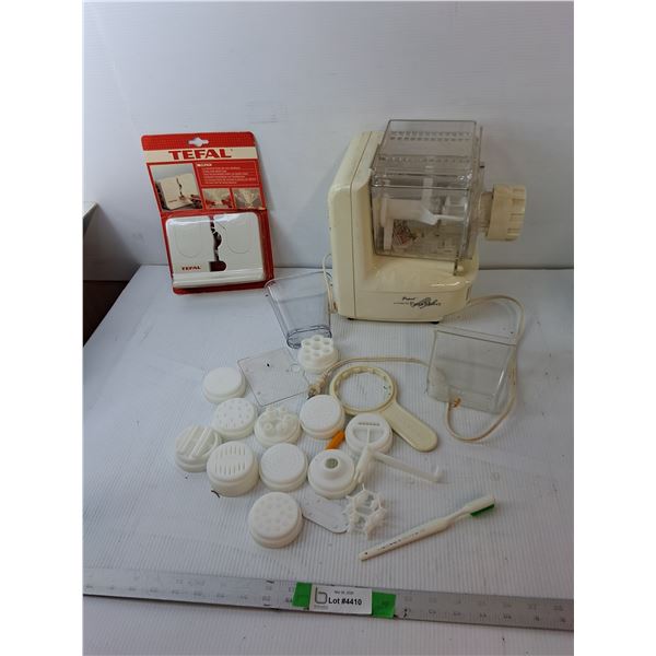 Popeil Pasta Maker & Accessories- Powers On, Tefal Plastic Bag Sealer
