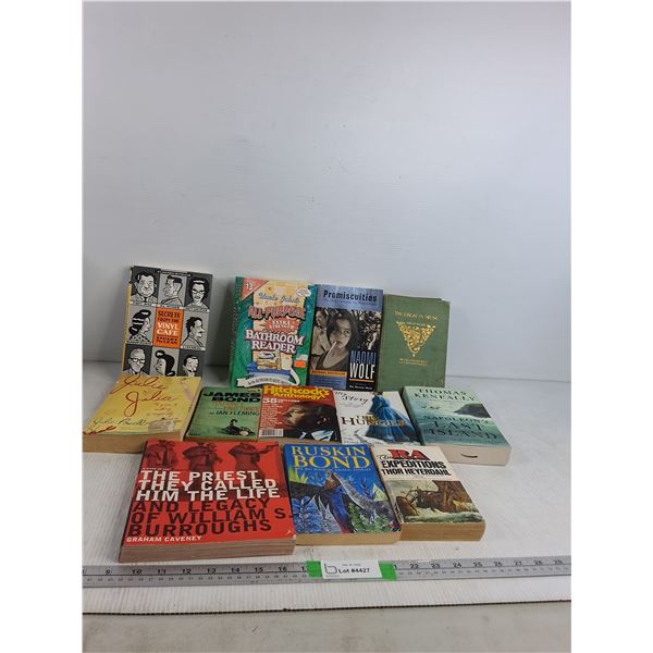 (12) Books- Vinyl Cafe, James Bond, Ruskin Bond, Julie & Julia, Misc