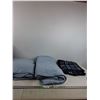 Image 1 : (3) Micro Polyster Blankets- Blue