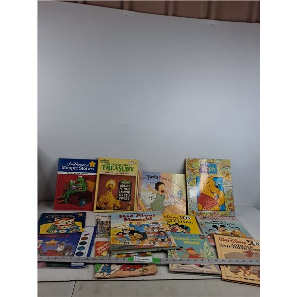 Various Childrens Books- Sesame Street, Robert Munch, Walt Disney, Misc