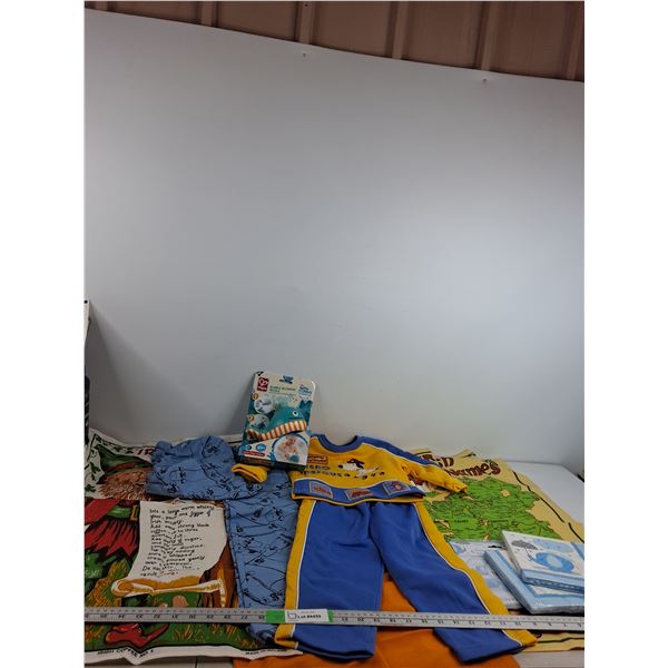 (3) Canvas Posters, 24 Month & 5 Year Boys Clothes, Baby Shower Napkins & Decor