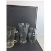 Image 3 : (4) Vases, Glass Pitcher ( as is) - PICK UP ONLY