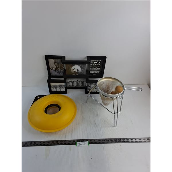 Vintage Berry Sieve, Cord Pro, Photo Display - PICK UP
