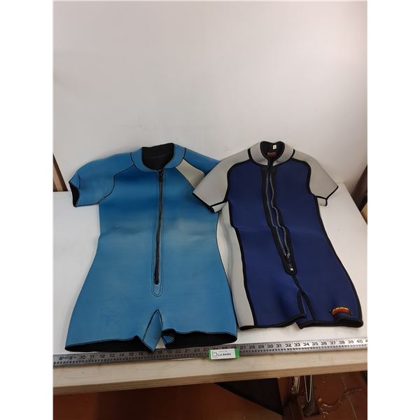(2) Adult Wet Suits (Size Medium & Small)