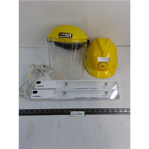 (2) Decolux Dual-Light Mounts - Tested, Face Shield, Adult Hard Hat