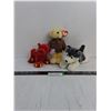 Image 1 : (3) Stuffies (Pavel Bure "Russian Rocket" Cat, Ty Teddy w/Jacket, Husky)