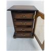 Image 2 : Vintage Musical Wooden Jewelry Cabinet