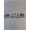 Image 1 : * Novelty Sign ( Metal) 6" x 36" - Old Fart's Garage - PICK UP