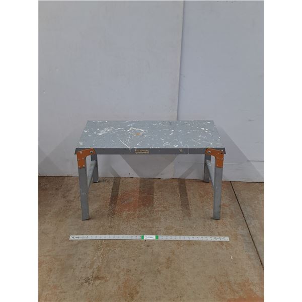 Folding Work Bench / Stool  (21" Tall / 30" x 11"), Cannot Ship