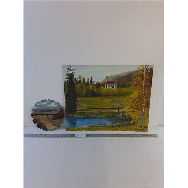 Artwork  - Sawblade / Canvas 20" x 16" - PICK UP